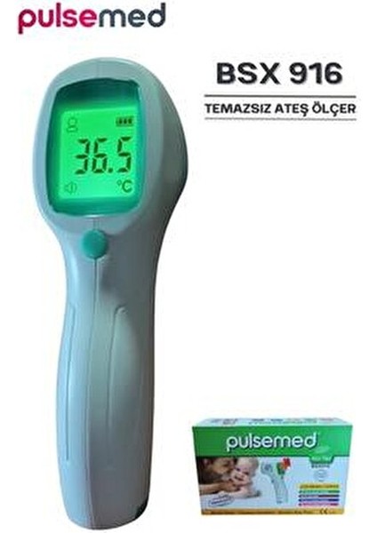 Temassız Kızılötesi Ateş Ölçer Uzaktan Ölçüm 16.8°C Renkli Ekran BSX916