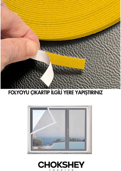 Iz Bırakmayan Süper Güçlü Kendinden Yapışkanlı Ahşap Sineklik Yedek 4mt Cırt Bant 10 Adet fiyatları