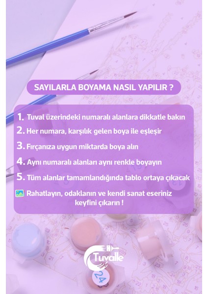 Sultan Kabus Ulu Camii Sayılarla Boyama Seti, Hobi Seti, 40X50 Tablo, Fırça Boya, Numaralı Tuval indirimleri