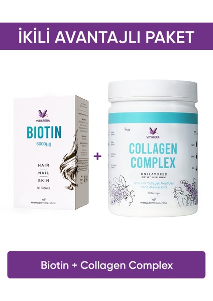 Ikili Avantajlı Paket 4 (Biotin + Collagen Complex)
