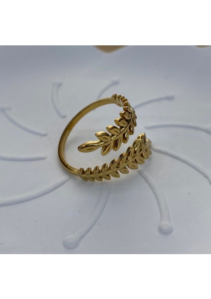 Çelik Gold Renk Ayarlanabilir Yüzük fiyatları