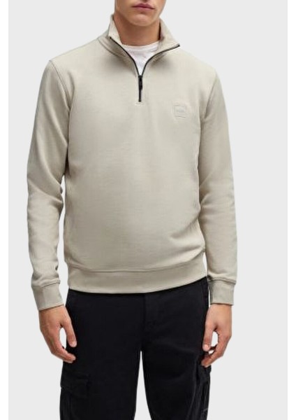 Pamuklu Regular Fit Yarım Fermuarlı Dik Yaka Sweat Erkek Sweat 50468926 271