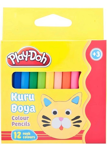Play-Doh 12 Renk Jumbo Kuru Boya