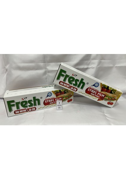 x 2 Kutu Streç Film - Gıda Streci ( 300 M - 30 cm )
