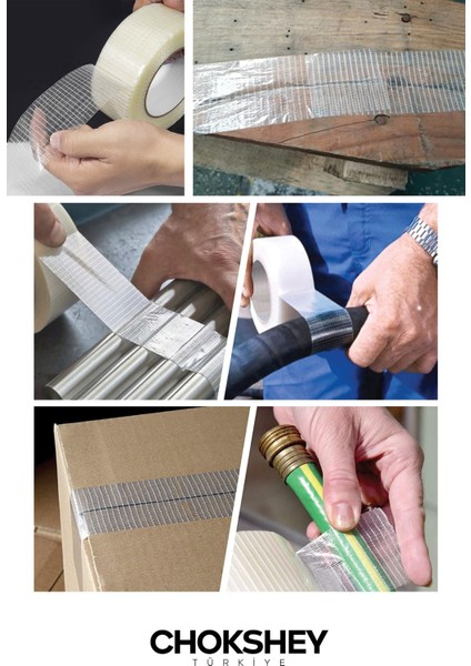 Ağ Takviyeli Güçlü Koli Bandı 48MMX20MT - 10 Adet fiyatları