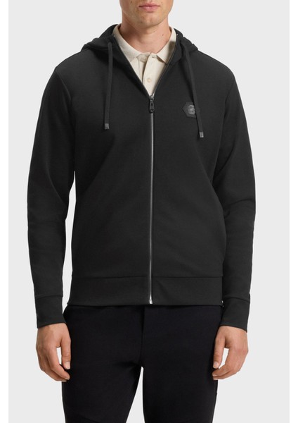 Pamuklu Relaxed Fit Kapüşonlu Fermuarlı Sweat Erkek Sweat 50545581 001