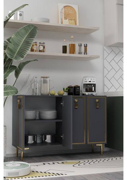 8186KM-64DD Konsol,kahve Köşesi,ayakkabılık,ofis Evrak Dolabı,mutfak Kiler Dolabı,tv Ünitesi-Aa