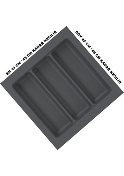 Kepçelik 49X49 cm - Gri Renk indirimleri