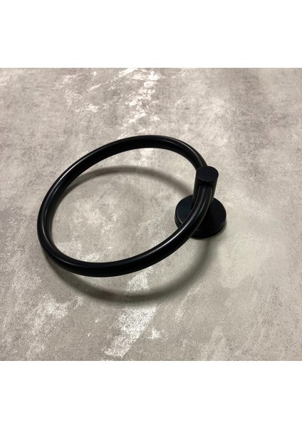 Paslanmaz Mat Siyah Yuvarlak Havluluk modelleri