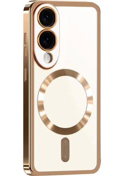 Samsung Galaxy S25 Edge Kross Magneticsafe Kapak - Çöl Titanyum modelleri