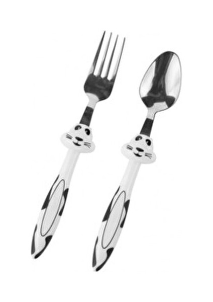 2 Parça Çocuk Yemek Seti Eğlenceli Hayvan Figürleriyle Ergonomik Kullanım indirimleri
