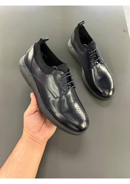 LFR-073 Facma Streçli Merdane Ayakkabı Lacivert