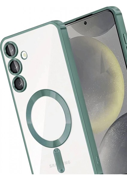 Samsung Galaxy A56 Kross Magneticsafe Kapak - Koyu Yeşil modelleri