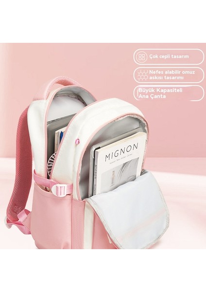 Yeni Okul Çantası, Rahat Seyahat Sırt Çantası, Basit Çok Fonksiyonlu Sırt Çantası, Ilkokul ve Ortaokul Öğrencileri Için Yüksek Görünümlü (Yurt Dışından) modelleri