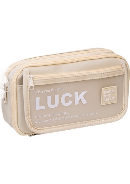 Yeni Büyük Kapasiteli Leke Dayanıklı Kalem Kutusu Ins Yüksek Görünümlü Kırtasiye Kutusu Kore Tarzı Basit Ilkokul Öğrencileri Üst Düzey Kalem Kutusu Şeffaf (Yurt Dışından)