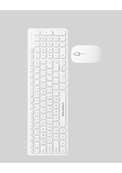 Ergonomik Kablosuz Klavye Mouse Takımı - Tam Boy, Sessiz ve Güvenilir