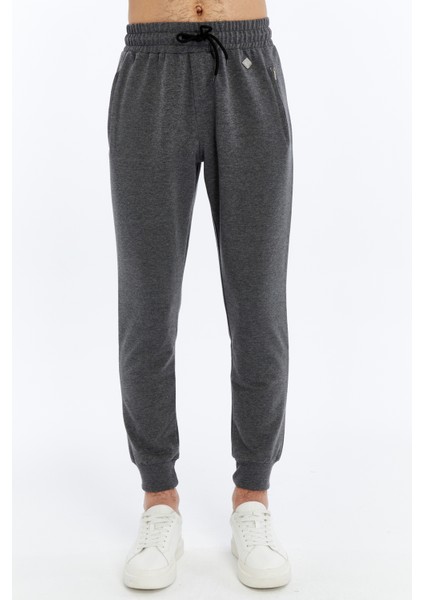 Erkek Gri Fermuar Cepli Paça Lastikli Eşofman ALT-P782