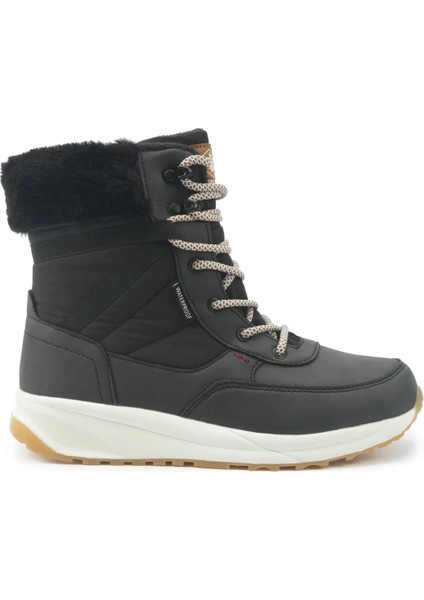 After 5pr Siyah Su Geçirmez (Waterproof) Kadın Kürklü Bot