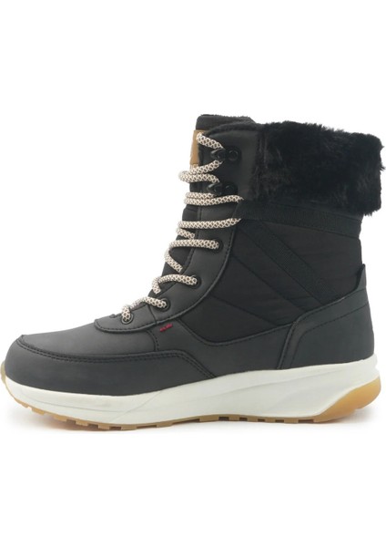 After 5pr Siyah Su Geçirmez (Waterproof) Kadın Kürklü Bot