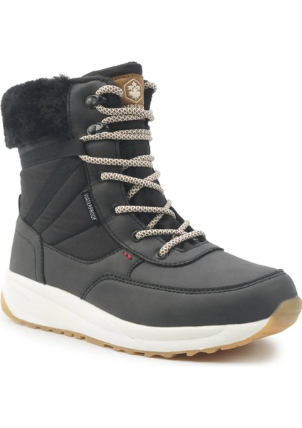 After 5pr Siyah Su Geçirmez (Waterproof) Kadın Kürklü Bot