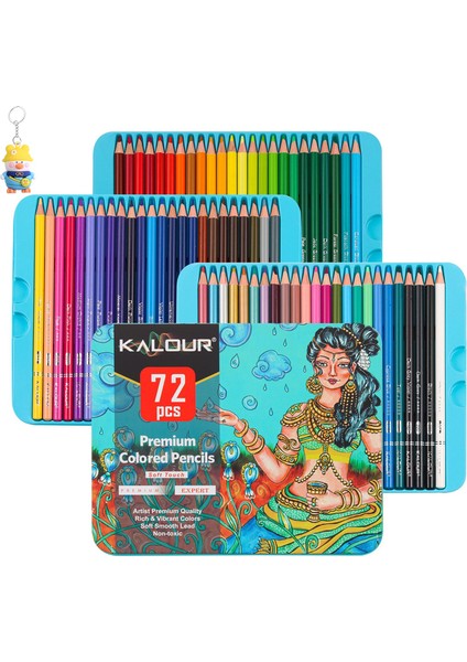 72 Renk Renk Kalem Profesyonel Güzel Sanat Resim Kalem Graffiti Boyama Yağlı Renk Kurşun Seti (Yurt Dışından)