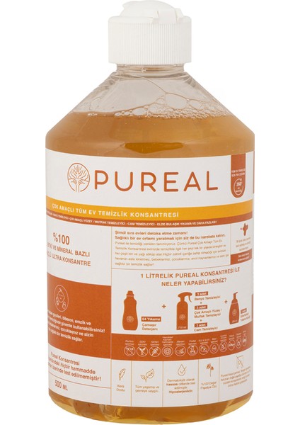 Çok Amaçlı Tüm Ev Temizlik Konsantresi - 500 ML