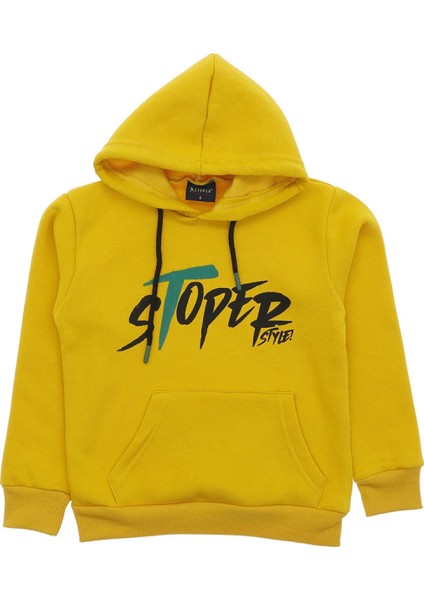 Erkek Çocuk Sweatshirt Kapüşonlu Baskılı 3 Iplik Şardonlu fiyatları