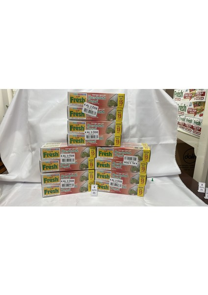 x 6 Paket Buzdolabı Poşeti Büyük Boy (4 Al 3 Öde)