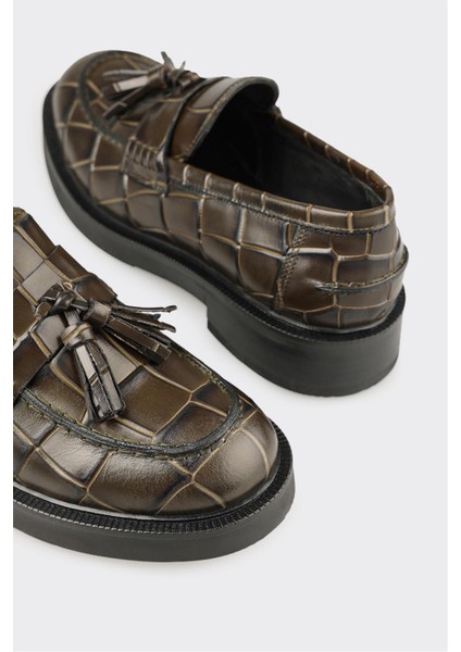 Yeşil Deri Kadın Günlük Ayakkabı indirimleri