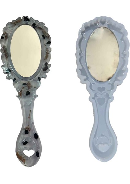 Epoksi Silikon Kalıp Dalgalı Ayna Kalıbı ve 1 Adet Ayna 16.5 cm fiyatları