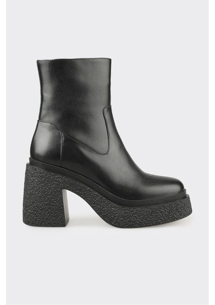 Siyah Deri Kadın Günlük Bot