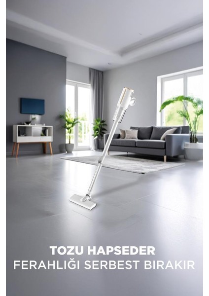 Tvc-01 Beyaz Elektirikli Dikey Süpürge 600W Vakum Süpürge modelleri