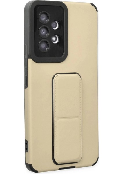 Samsung Galaxy A53 5g Kılıf Mega Standlı Silikon - Gold fiyatları