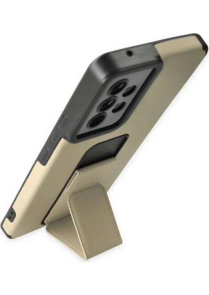 Samsung Galaxy A53 5g Kılıf Mega Standlı Silikon - Gold modelleri