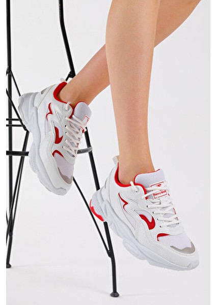 Spor Ayakkabı Unisex Kaymaz Taban Suni Deri 1.Sınıf Malzeme fırsatları