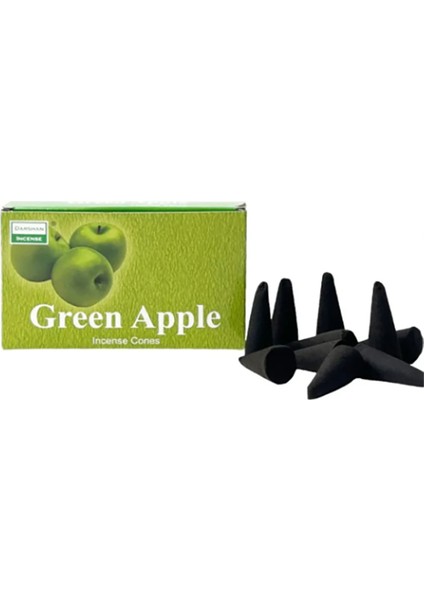 Darshan Incense Green Apple (Yeşil Elma) Konik Tütsü 10 Adet fiyatları
