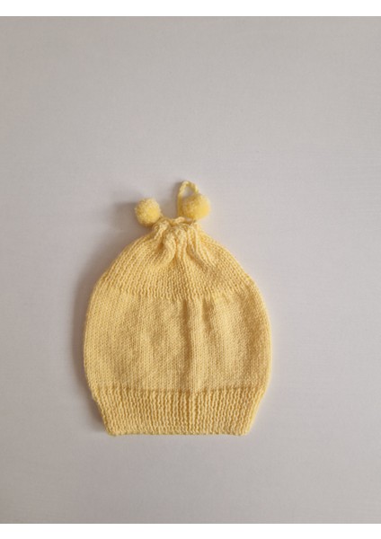 El Örgüsü Bebek Beresi (Şapkası) 0-3 Aylık Bebek Beresi