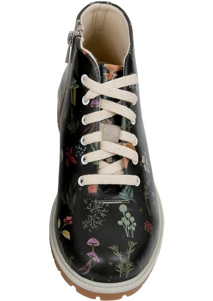 Kadın Vegan Deri Siyah Fermuarlı Kısa Bot - Hedge-Hug Tasarım indirimleri