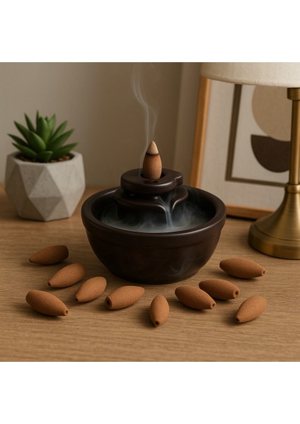 Darshan Incense Cool Water Geri Akış (Back Flow) Tütsü 10 Adet