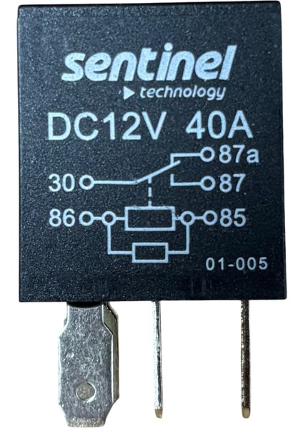Mikro Röle 12V 5 Ayaklı 40 Amper 25 Adet Fiyatı (01-005)