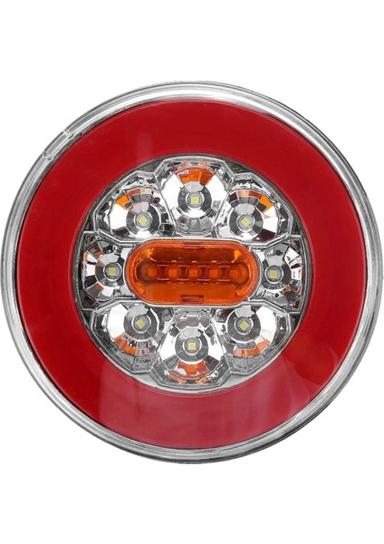 Yuvarlak LED 4 1 Kamyon Kuyruk Işığı 12-24V Dinamik Kuyruk Sinyali Ters Arka Fren Durdurma Işığı Römer Kamyonu Rv (Yurt Dışından)