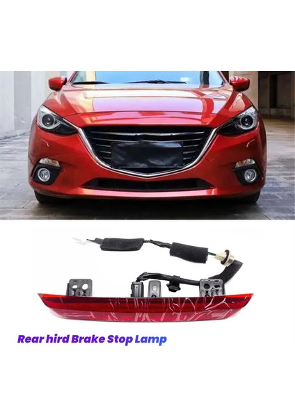 Araba Arka 3 Yüksek Montaj Fren Işığı B45C-51-580A Mazda 3 Axela Hatchback 2014-2019 Üçüncü Fren Durma Lambası B45C51580A (Yurt Dışından) modelleri