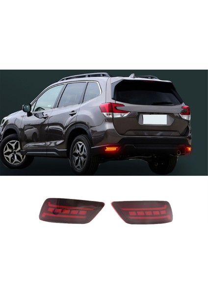Araba Arka Tampon LED Arka Lamba Dinamik Dönüş Sinyali Işıkları Subaru Forester 2019-2023 Için Yansıtıcı Işık Fren Lambası (Yurt Dışından) indirimleri