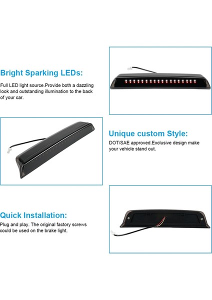 LED 3 Fren Lambası Yüksek Montaj Durdurma Işık Arka Kargo Lambası Nissan Frontier D40 2005-2015 Titan A60 2004-2015 (Yurt Dışından) indirimleri