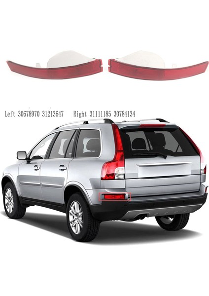 Arka Tampon Lambası Reflektör Volvo Için Arka Yan Işaretçi Işığı Volvo XC90 Mk1 2007-2015 Sağ 31111185 30784134 (Yurt Dışından) fırsatları