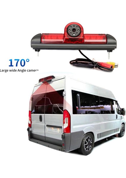 170 Derece Arka Görünüm Kamerası 3 Fren Işığı ve Fiat Ducato Citroen Jumper Peugeot Boxer 2006-2015 (Yurt Dışından) fırsatları