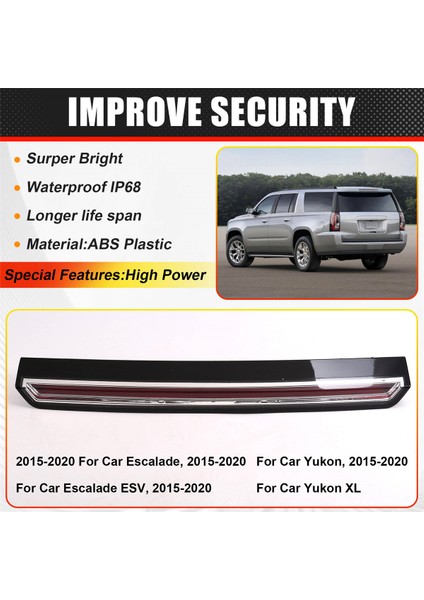 923-117 Cadillac Için Üçüncü Fren Işığı Montajı Seç 15-20 Escalade Gmc Modelleri (Yurt Dışından) indirimleri