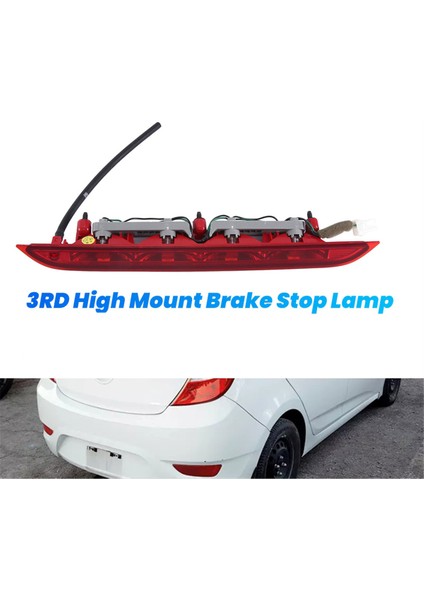 927001R200 Araba Üçüncü 3 Yüksek Montaj Fren Durma Lambası Hyundai Accent Hatchback 2012-2017 92700-1R200 Fren Kuyruk Işığı (Yurt Dışından) modelleri