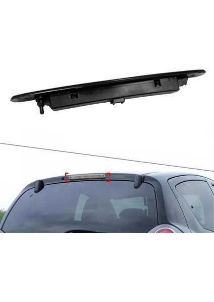 Araba Üçüncü Fren Lambası Yüksek Monte Edilmiş Fren Işığı Durdurma Sinyal Lambası 1606372780 Peugeot 107 Citroen C1 2005-2014 Siyah (Yurt Dışından) indirimleri
