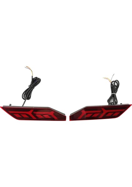 Araba LED Arka Sis Lambası Fren Lambası Arka Tampon Dekorasyon Lambası Mitsubishi Pajero Sport 2018 2019 2020 (Yurt Dışından)